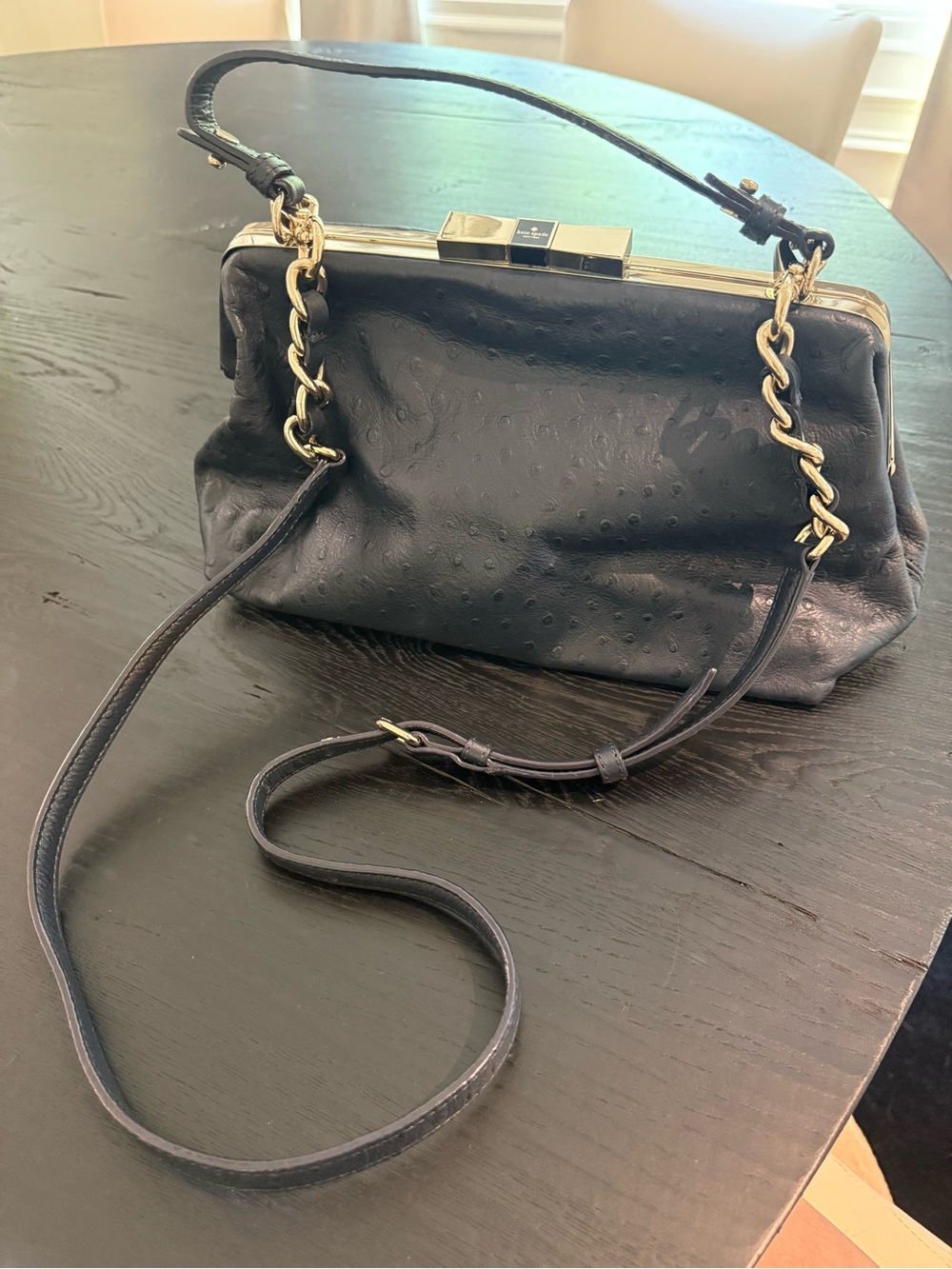Kate Spade Ostrich leather bag